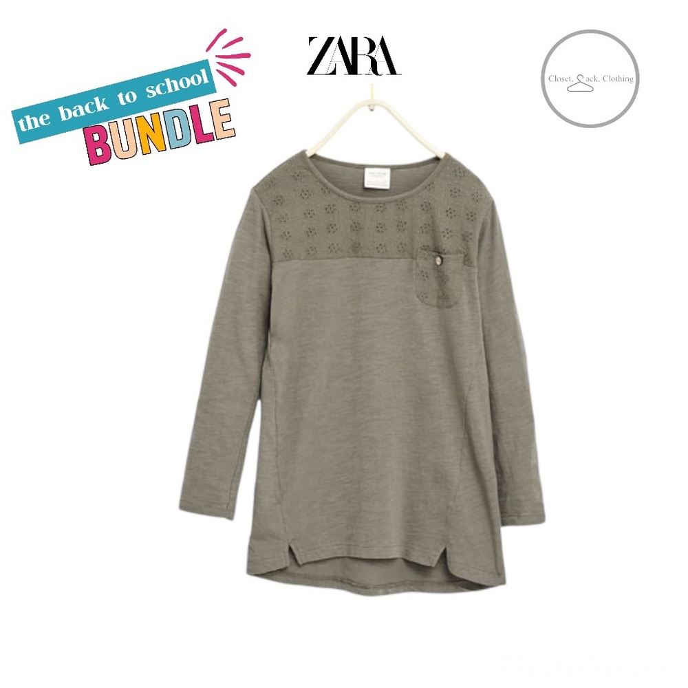 Zara Girls Long Sleeve Top Size 13-14